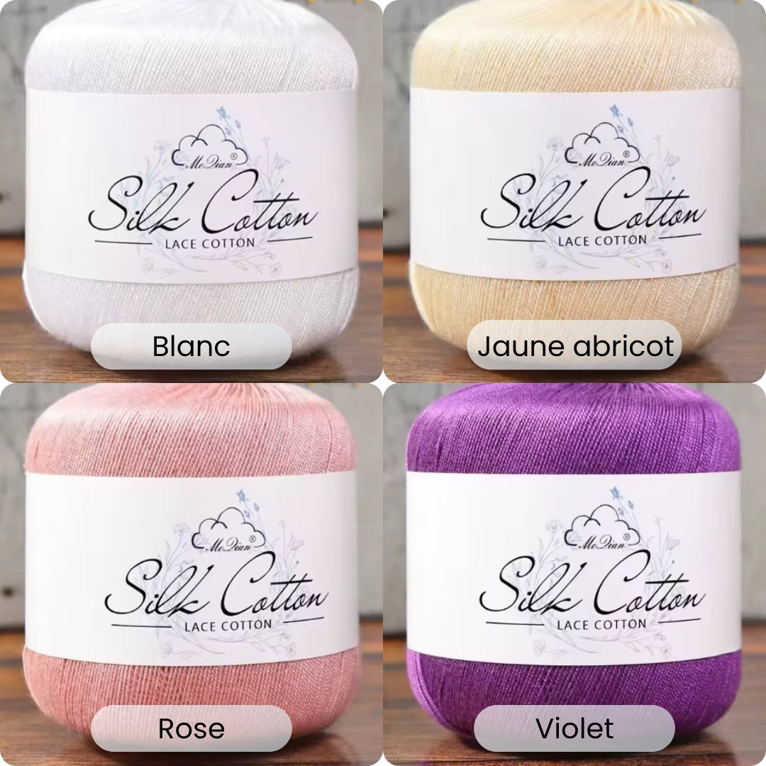 Fil coton soie fin – 200 g