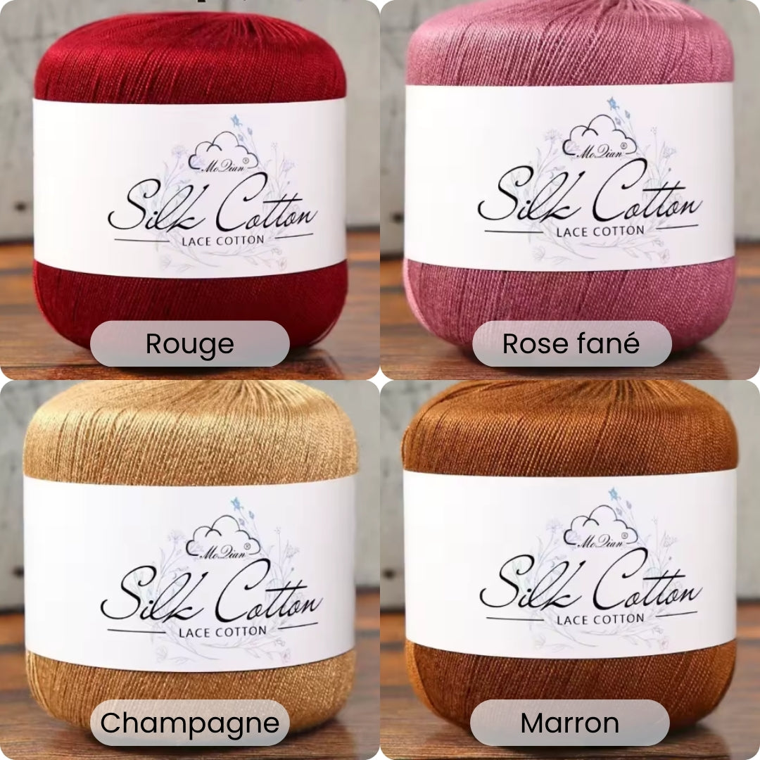 Fil coton soie fin – 200 g